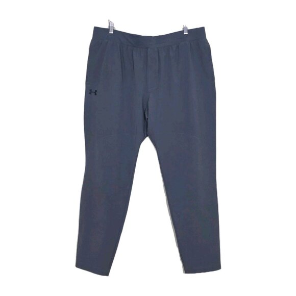 Under Armour Jogger Pants Mens XXL Gray Pockets Stretch Drawstrings Athleisure - Picture 1 of 16